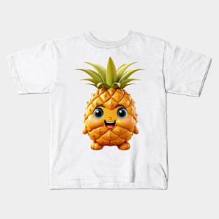 Cute kawaii pineapple Kids T-Shirt